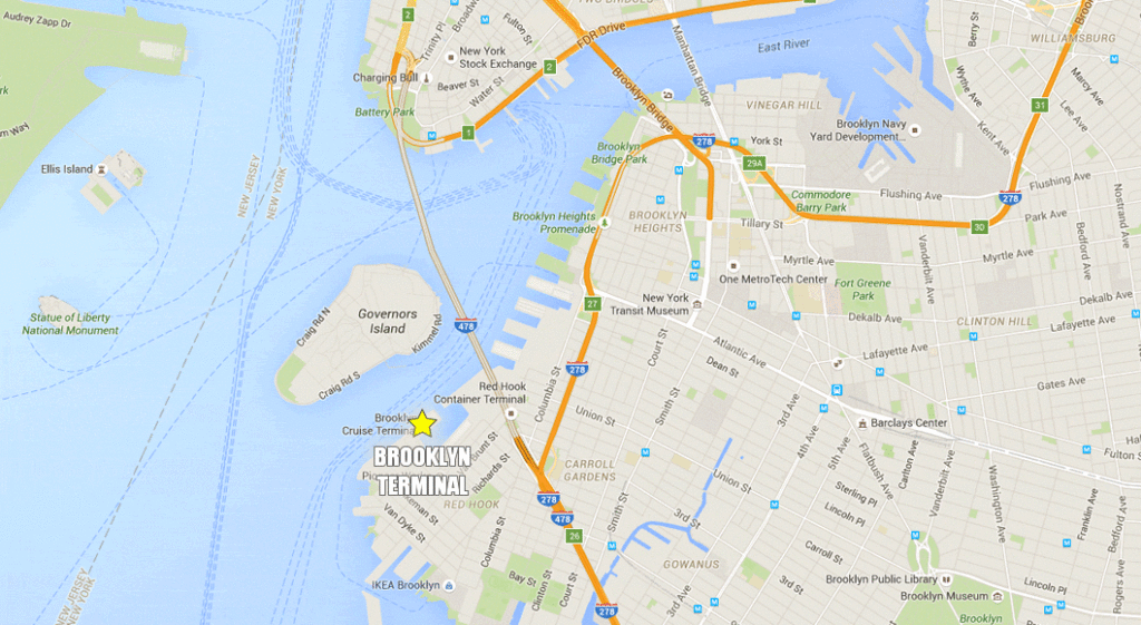 Brooklyn cruise terminal location