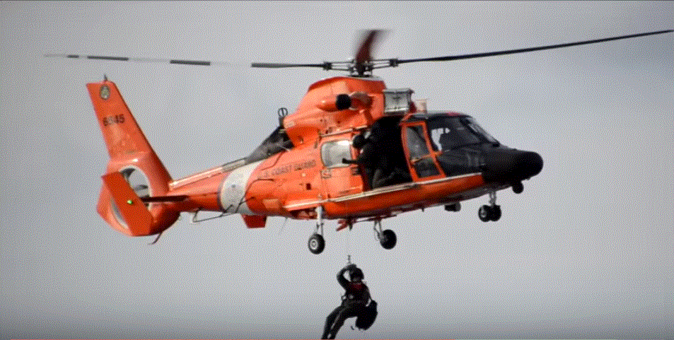 coast guard helicopter cruise ship rescue