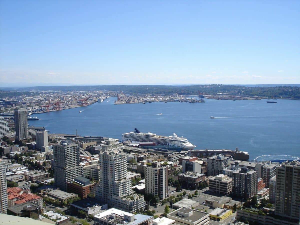 Port of Seattle aerial shot