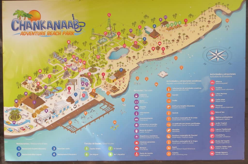 Chankanaab Park Map