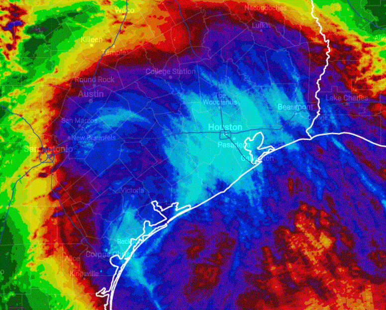 Harvey rainfall accumulation