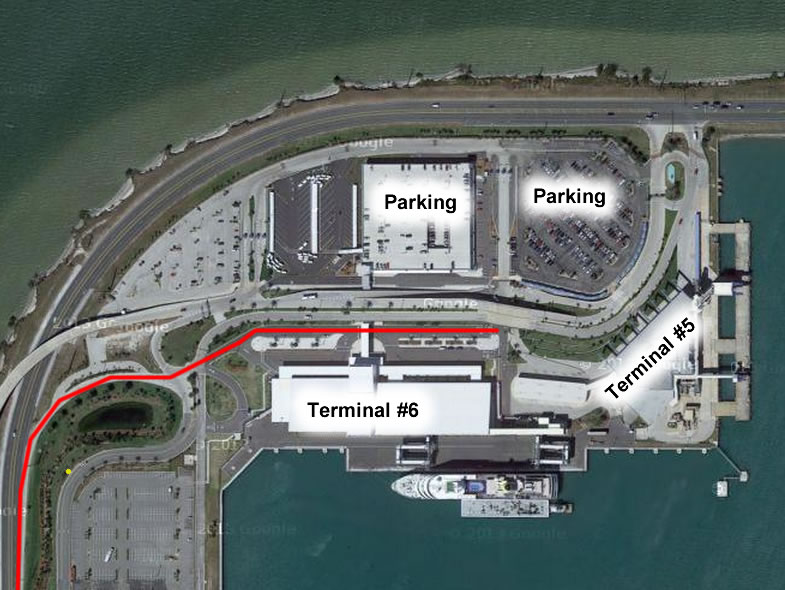 Port Canaveral Terminal 5 Map 