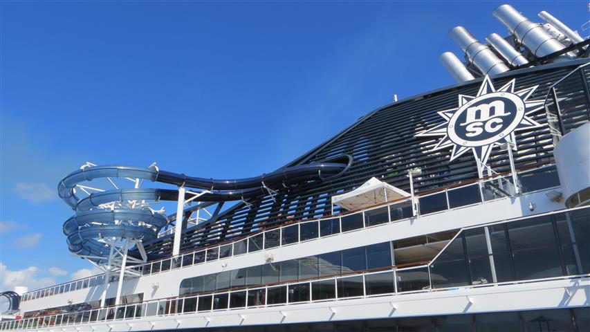 Waterslide on MSC Seaside