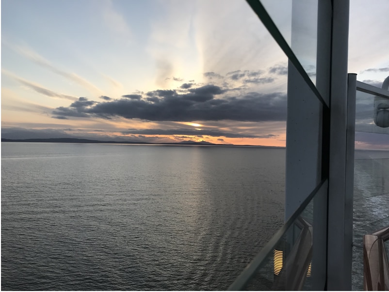 Skyline on an Alaskan cruise