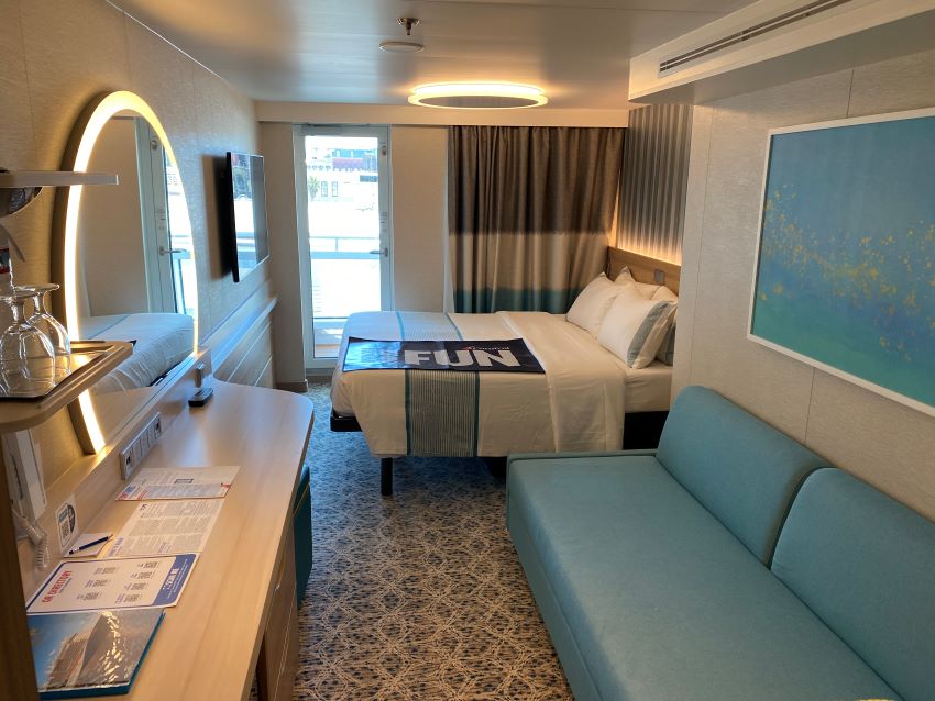 Cabin on a Carnival cruise