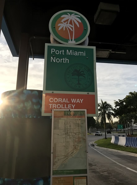 Sign for the Coral Way trolley