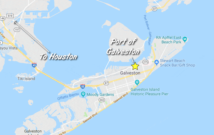 Galveston general map
