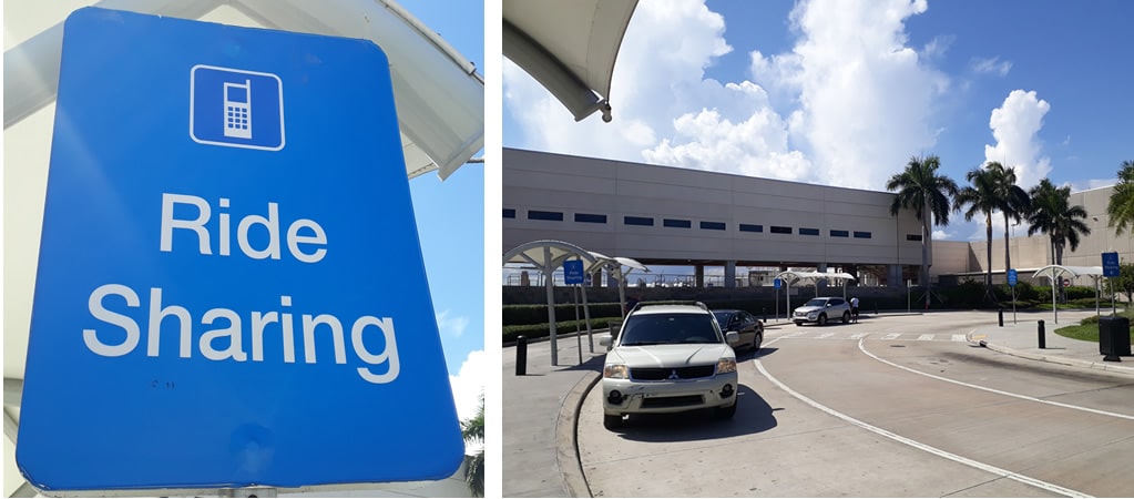 Lyft pickup at Fort Lauderdale airport