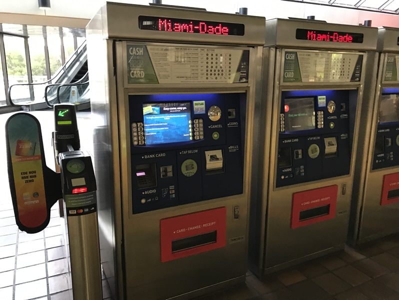 Ticket machine at Government Center, Miami