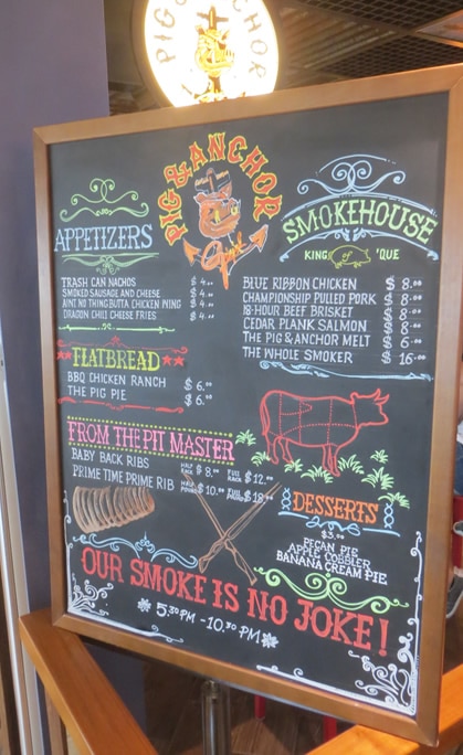 Guy's Pig & Anchor BBQ Menu