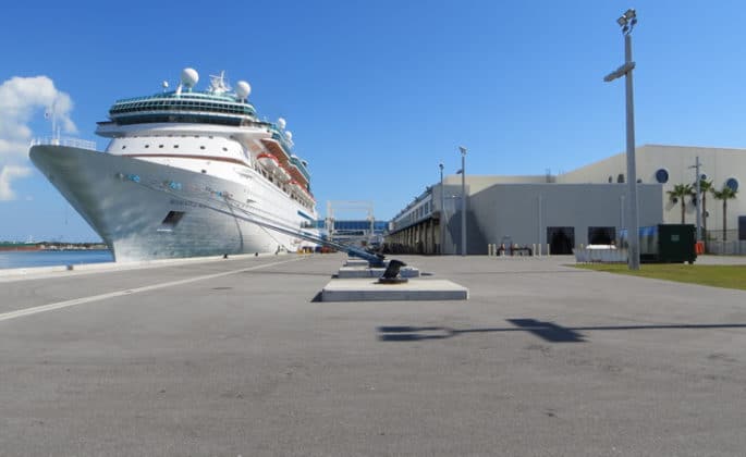 15 Hotels With Cruise Shuttles Between Orlando And Port Canaveral   Port Canaveral Cruise Ship Docked 685x420 