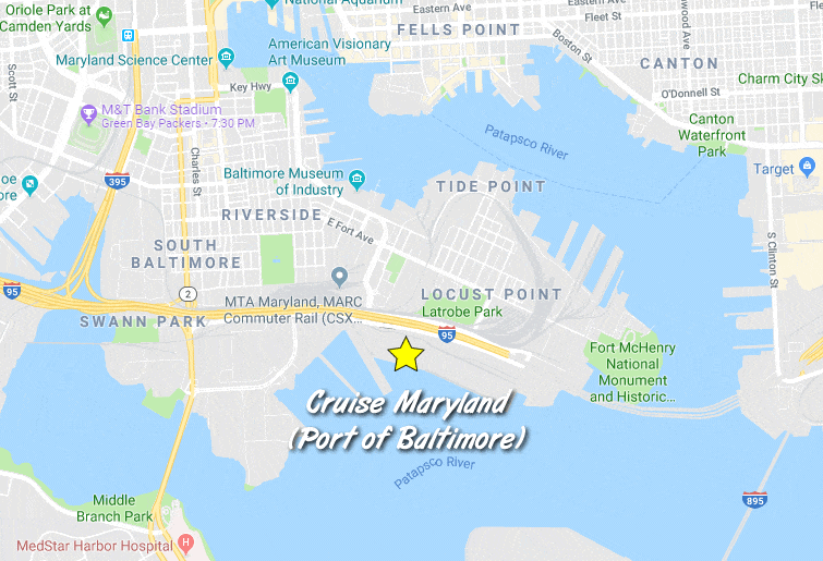 Map of Port of Baltimore