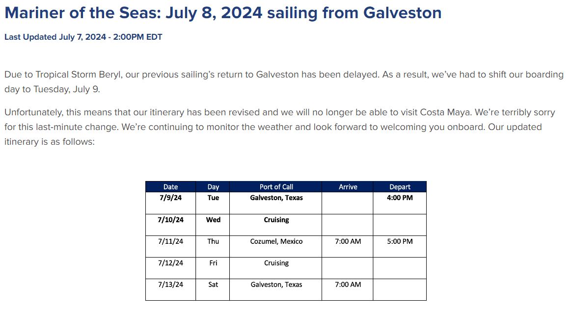 cruise packages galveston