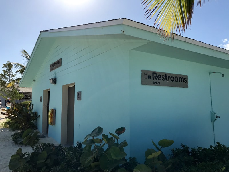 Restrooms on Great Stirrup Cay