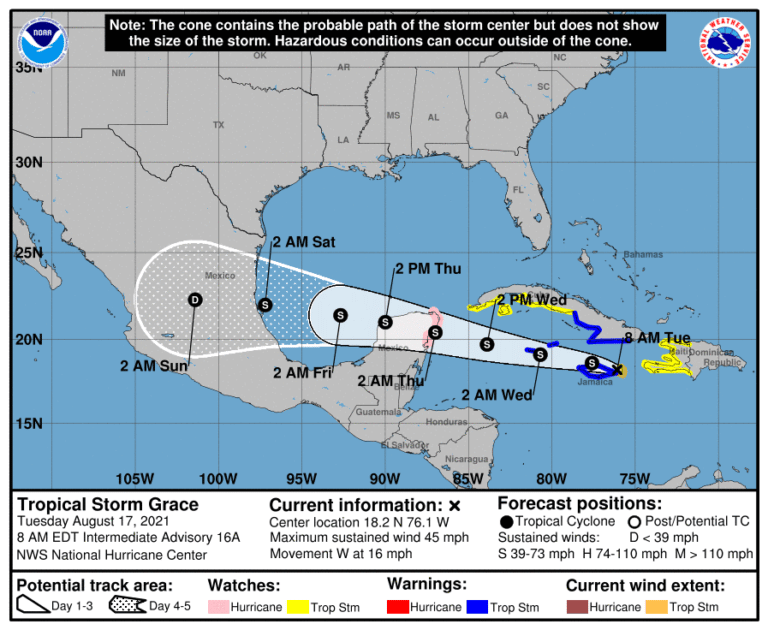 Update: Hurricane Grace Set to Hit Cozumel, Carnival & Royal Caribbean ...